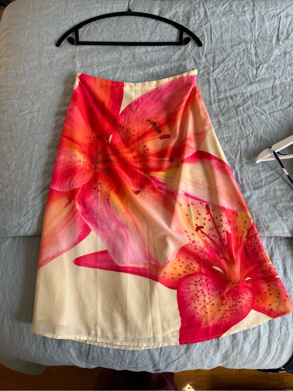 Peppermayo Coral & Cream Floral Skirt
